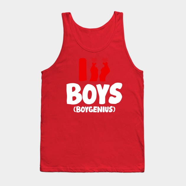Funny Love I love boys boygenius (White Text)