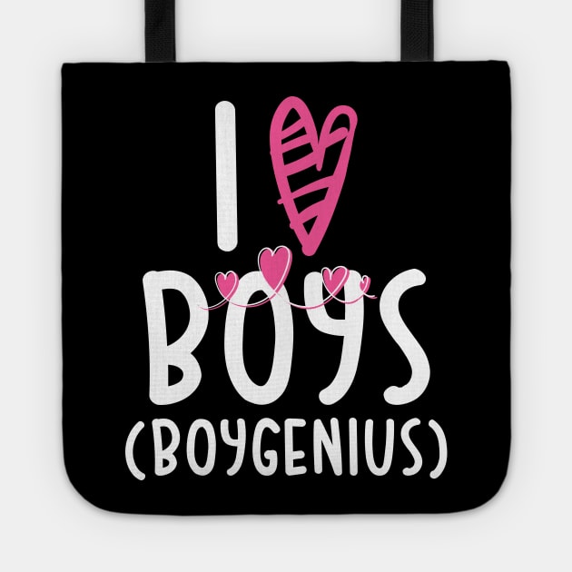 I love boys boygenius (White Text)